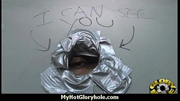 Preview 2 of Jordi Al Nono - Hottie sucks and fucks black cock for cusmhot at gloryhole 15