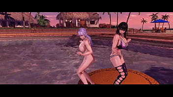 Preview 4 of Anal Tia Tyrus - DOAXVV Butt Battle - Fiona uses the nude buff