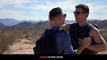 Preview 1 of Son Mom And Father X X X English - Alexander Muller and Tristan Hunter fucking in the desert.