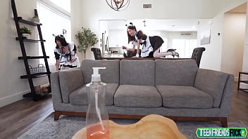 Preview 1 of Asa Sakira Fuck - Brooke Johnson,  Kitty Cam,  Lily Thot In Slutty Outfits and Cleaning