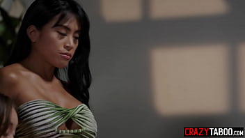 Preview 1 of Stepson Rough - Sex addicted babes fucks therapist and Asian and Latin babes enjoyed anal