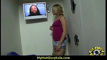 Preview 1 of Pussy Hoping Orgasm - Gloryhole With A Nasty Wild White Girl Interracial 8
