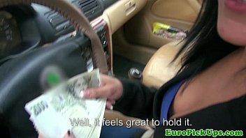 Preview 3 of Son Forsd His Mom - Flashing taxi girl offered cash for sex