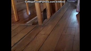 Preview 2 of Geust Fuck - Man playing with two hot college sluts in the sauna