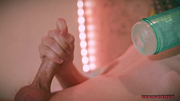Preview 4 of Youn And Alte - Cute Latino Twink Emmanuel Kokichi Using an Automatic Masturbator Toy For The First Time