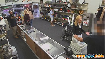 Preview 2 of 17webwebcam Hd - Blonde milf becomes a prostitute in a pawn shop