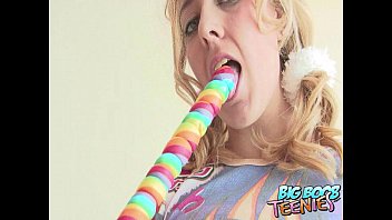 Preview 1 of Hentai All Mom And Son - Amateur british teen shows off her big tits as she sucks her l.