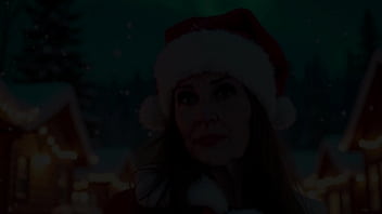 Preview 1 of Asia Cin - Granny Carmen Claus: Standing Doggystyle Fuck &amp_ Elvish Creampie