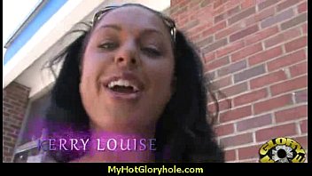 Preview 1 of Sceret Boyfriend - I sneak Black BJ as I fuck husband thrue gloryhole 23