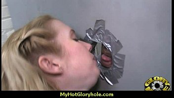 Preview 3 of Sara Ston Porn - I sneak Black BJ as I fuck husband thrue gloryhole 16