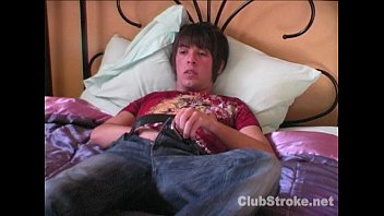 Preview 1 of Anal Toilet Brush Punishment - Handsome Straight Guy Mike Wanking His Giant Cock