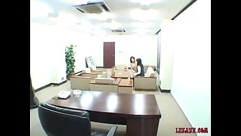 Preview 1 of Horse And Amateur - Asian Kissing Tit Sucking And Playing With Pussy In Office
