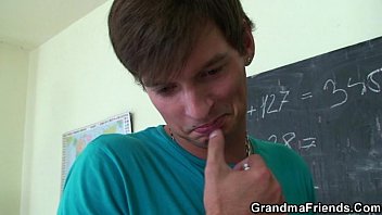Preview 2 of Taking Water Out Of The Pussy - Dirty 3some with old teacher
