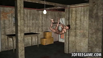 Preview 1 of Hindi Dubbing Sex Porn - Tied up 3D cartoon babe h. from the ceiling