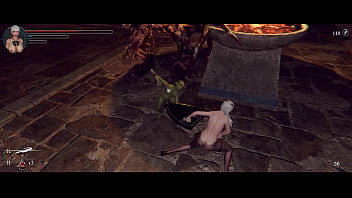 Preview 3 of Japanese Teen E Cup Boob - Let&#039_s Play: The Knight Girl and Dungeons | Part 2