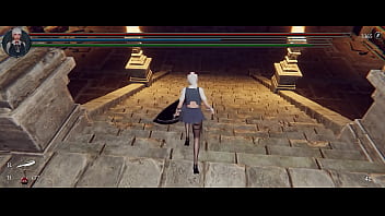 Preview 4 of Japanese Teen E Cup Boob - Let&#039_s Play: The Knight Girl and Dungeons | Part 2