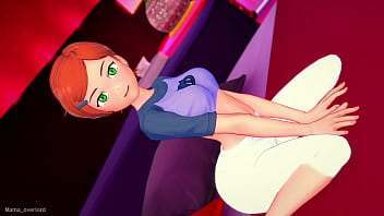 Preview 1 of X Daddy - Gwen quiere divertirse con una gran polla,  le encanta calentar sus senos (version adulta)