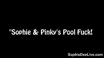 Preview 1 of Sonilind Xxxx Porn - Sophie Dee and Pinky take on young stud poolside!