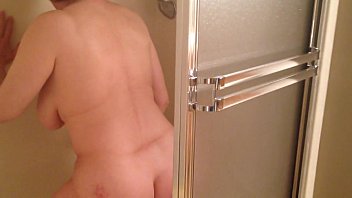 Preview 3 of Baby Strong Busty - Spying on Marie masturbating in the shower