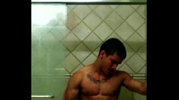 Preview 2 of Analized Skating Girl - Youtuber Michael Hoffman jerking off in his shower flexing his sexy muscles!