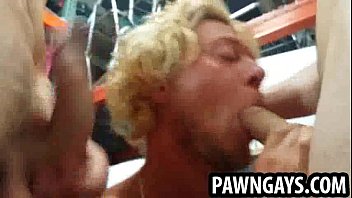 Preview 3 of Lacie Heart Fuck For Buck - Surfer hunk getting double teamed at the pawn shop