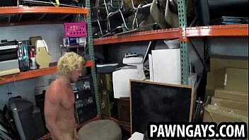 Preview 1 of Lacie Heart Fuck For Buck - Surfer hunk getting double teamed at the pawn shop
