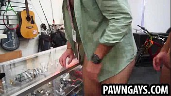 Preview 2 of Silicia Model - Amateur stud getting fucked anally at the pawn shop