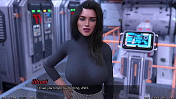 Preview 3 of Dick Bit Off - Stranded In Space #10 - Private talk with Ariel