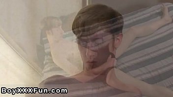 Preview 3 of Indian Esort - Gay twinks Angel wakes up from a nice nap and glides his palms down