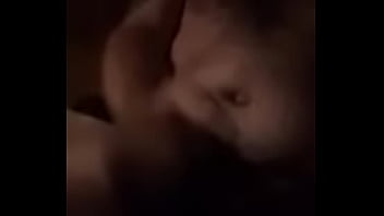 Preview 4 of Chained Breasts - Stroking my horny cock with nasty chick