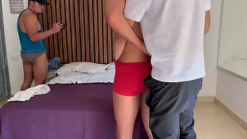 Preview 1 of Ebony Femdom Piss Slave - Cogiendo con Twink desconocido que tiene tremenda polla lista para penetrar culos