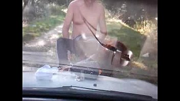 Preview 2 of Haldia Sex Video - Busty cheating wife gets out of the car and sucks cock