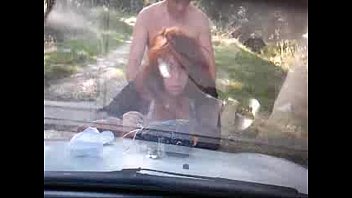 Preview 3 of Haldia Sex Video - Busty cheating wife gets out of the car and sucks cock