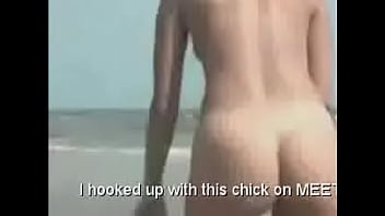 Preview 3 of Foto Animasi Hentai Rumahporno - Hairy gf with small breasts strips at the beach