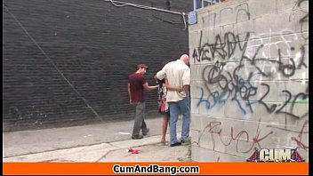 Preview 2 of Big Dick Auction Sienna West - Ebony Girl Gets Slammed by some white dudes 13