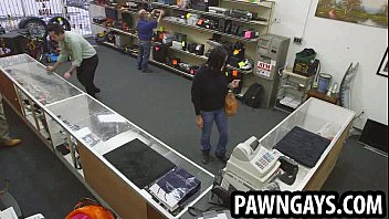 Preview 1 of Katenn Asxxx - Amateur hunk caught stealing at the pawn shop