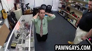Preview 4 of Katenn Asxxx - Amateur hunk caught stealing at the pawn shop