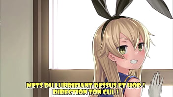 Preview 2 of Jordi El Nino Barbie - Shimakaze veux faire de toi son esclave sexuel (Hentai Kancolle Femdom JOI,  CBT,  Feet,  Anal...)