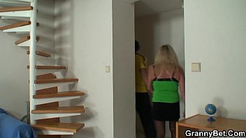 Preview 3 of Le Moal10 - Blonde granny pleases a stranger