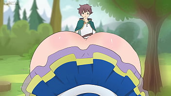 Preview 1 of Robin Lynn - Aqua Wore a skirt that was Too short to seduce Kazuma/Hentai/Cartoon/Parody/God&amp_apos_s Blessing On This Wonderful Wold !