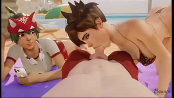 Preview 2 of Police Nxxx Video - KIRIKO X TRACER SFM COMPILATION HOT (credits: BEWYX)