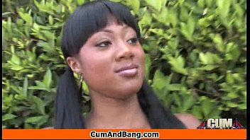 Preview 2 of Johnny Sins Duck Mia Khalifa - Ebony Girl Gets Slammed by some white dudes 14