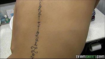 Preview 2 of View Camera Bukkake - Latina Teen Serena Torres Sucks Cock In The Bathroom