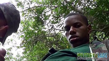 Preview 3 of Dick Drunk - Gay soldiers take turns at outdoor oral