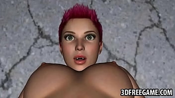 Preview 2 of Pakistani Quite - 3D redhead lesbian babe getting her wet pussy licked