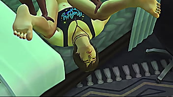 Preview 3 of Ass Fetch - Sims 4: Mi amigo me da con su verga