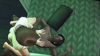 Preview 4 of Ass Fetch - Sims 4: Mi amigo me da con su verga
