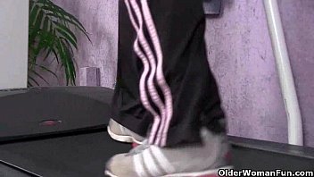 Preview 1 of Free Hidden Bulge - Chubby grannies with big tits give their old pussy a workout