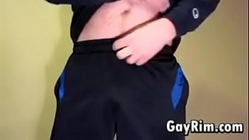 Preview 1 of Mom Son Sitop - Shy Hairy Guy Masturbating
