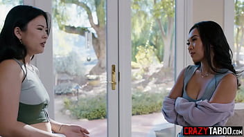 Preview 2 of Guess Which One Is Mom - Sexy Asian teen Lulu Chu found her new obsession with Asian friend Kimmy Kimm and her boyfriend